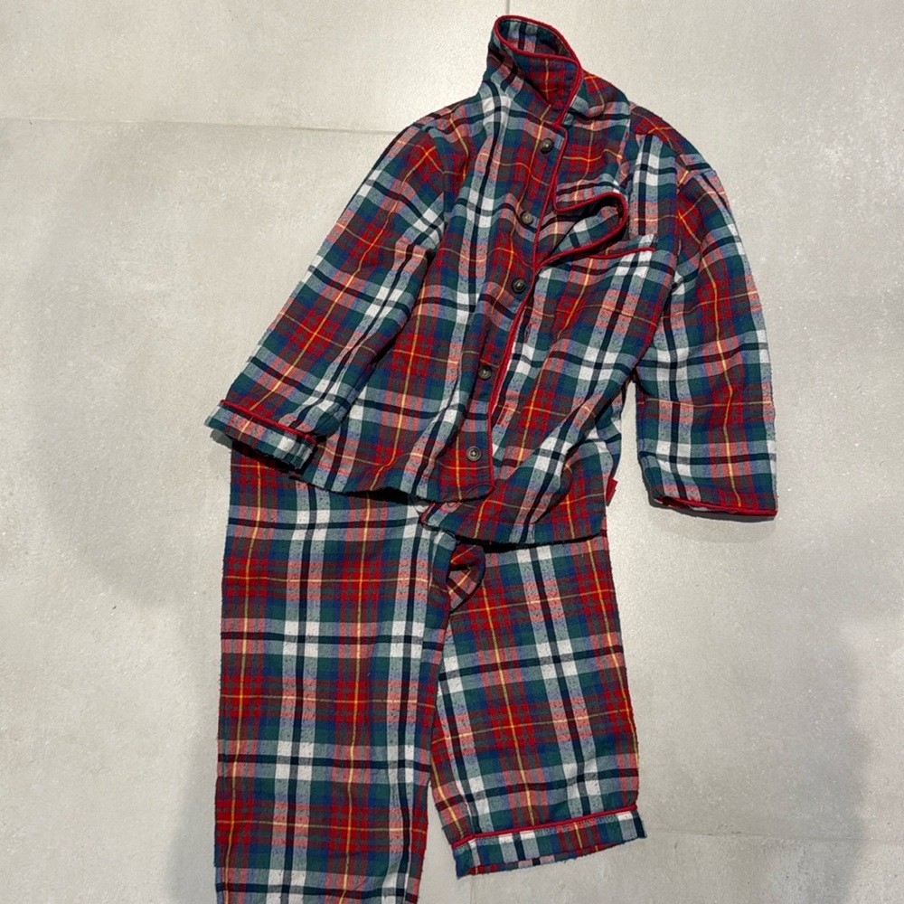 Christmas plaid pajamas